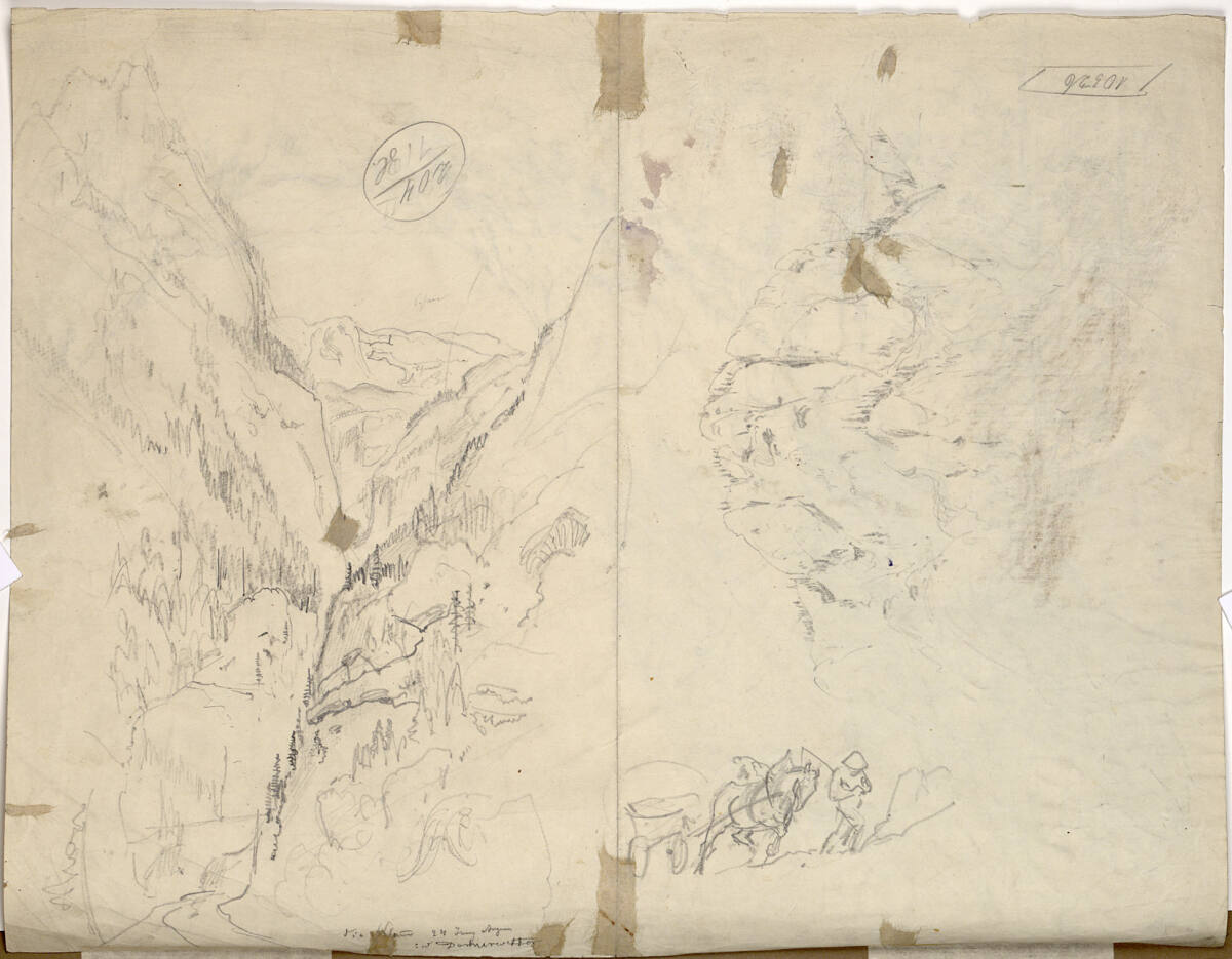Zwei Landschaften, Carl Goebel