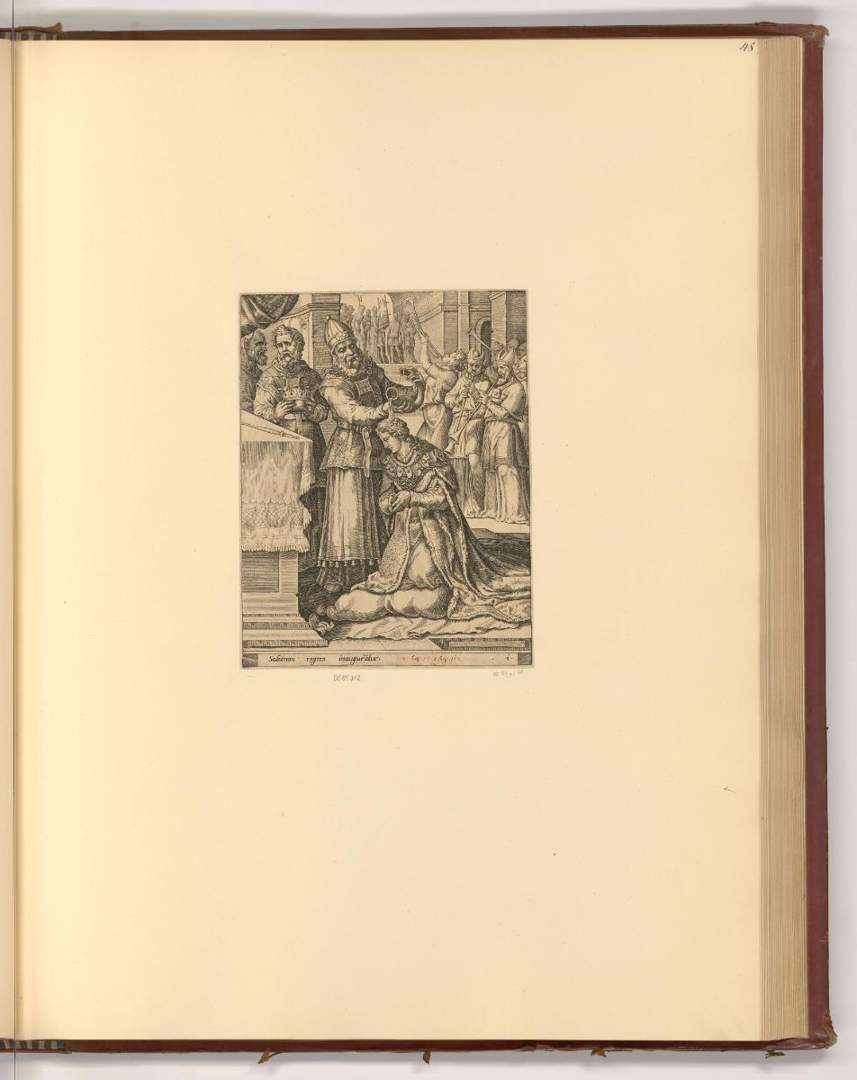 Michel Coxcie; Martin van Heemskerk, Die Salbung des Salomon, Inv. Nr.: Holland nach Sektionen …