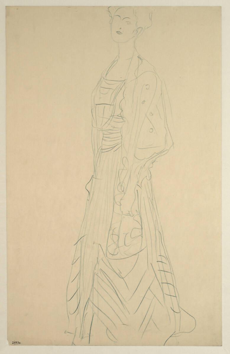 Studie für „Bildnis Margarethe Stonborough-Wittgenstein“, Gustav Klimt, 1904