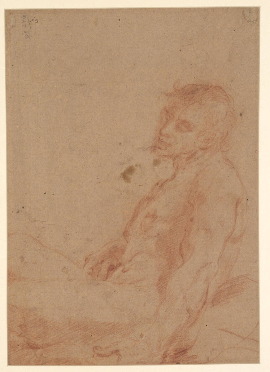 Halbfigur eines unbekleideten Mannes, Jusepe de Ribera