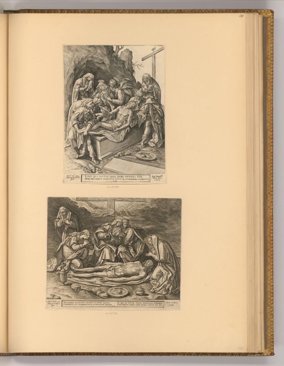 Martin de Vos, Grablegung Christi; Beweinung Christi, Inv. Nr.: Holland nach Sektionen II/6, H/…