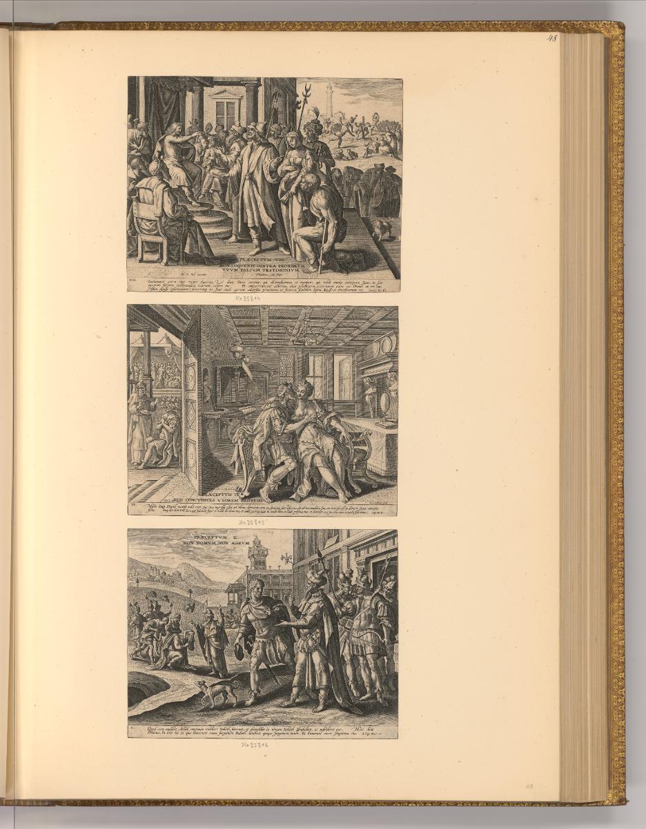 Martin de Vos, Teile der zehn Gebote, Inv. Nr.: Holland nach Sektionen II/6, H/II/6/48