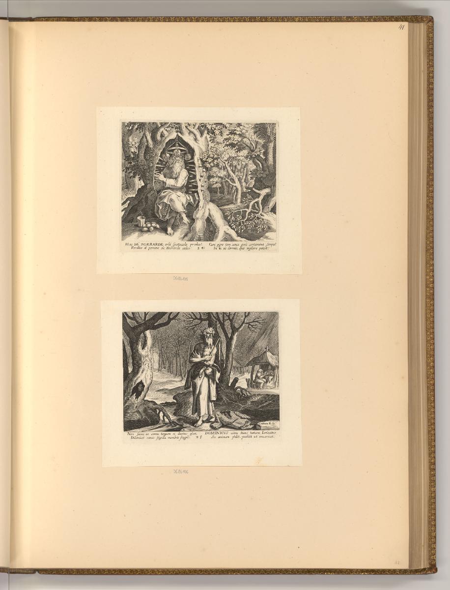 Marten de Vos Vol. II, Hl. Zoerarde; Hl. Dominikus, Inv. Nr.: Holland nach Sektionen II/7, H/II…