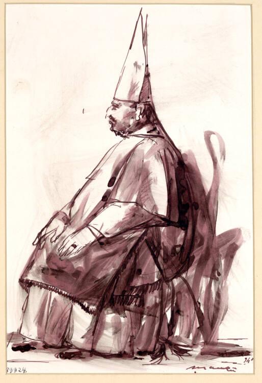 Giacomo Manzù, Kardinal, Inv. Nr.: 29924