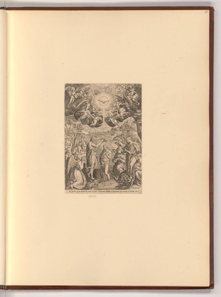 Jean Stradanus ou van der Straet Vol I., Taufe Christi, Inv. Nr.: Holland nach Sektionen II/10,…