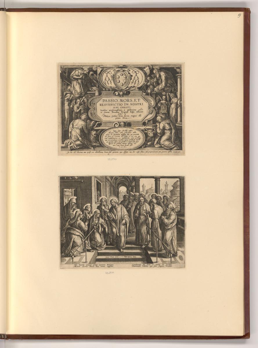 Jean Stradanus ou van der Straet Vol I., Titelblatt, Passio, mors et resurrectio, Passion, Tod …