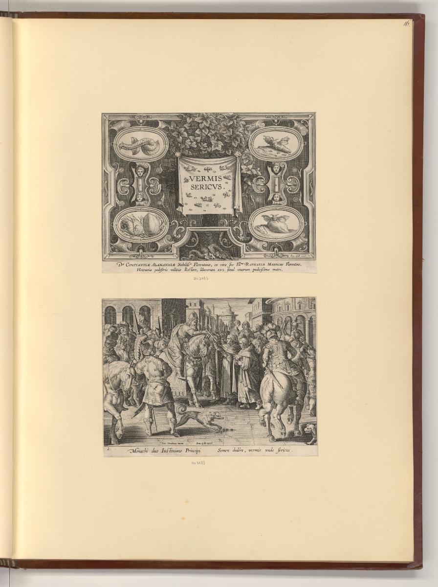 Jean Stradanus ou van der Straet Vol II., Titelblatt, Vermis sericus, Die Markteinführung der S…