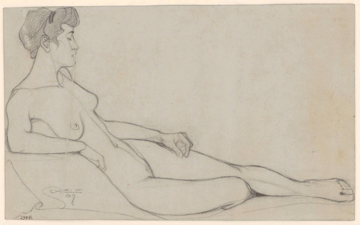 Egon Schiele, Liegender Frauenakt, Inv. Nr.: 29981