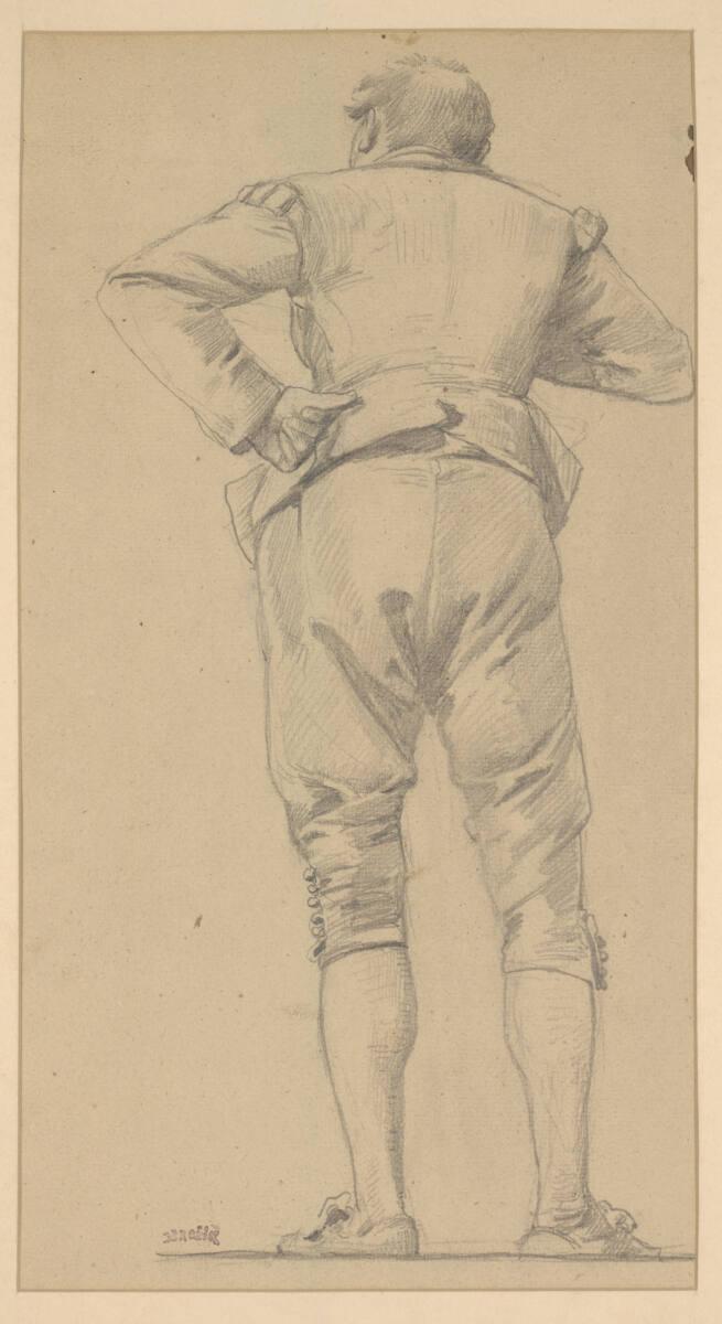 Václav Brozík, Männliche Rückenfigur, Inv. Nr.: 29988