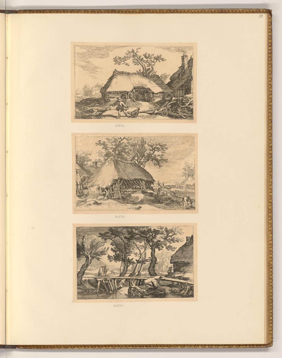 Abraham Bloemaert, Landschaften mit Bauernhäusern, Inv. Nr.: Holland nach Sektionen II/12, H/II…