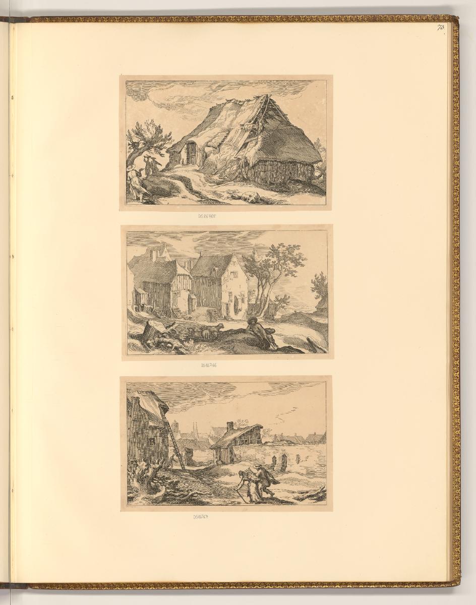 Abraham Bloemaert, Landschaften mit Bauernhäusern, Inv. Nr.: Holland nach Sektionen II/12, H/II…