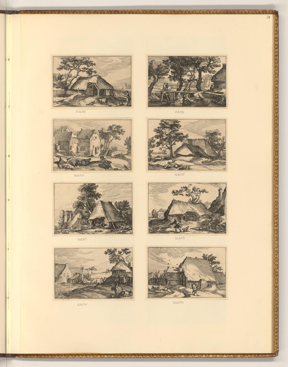 Abraham Bloemaert, Landschaften mit Bauernhäusern, Inv. Nr.: Holland nach Sektionen II/12, H/II…
