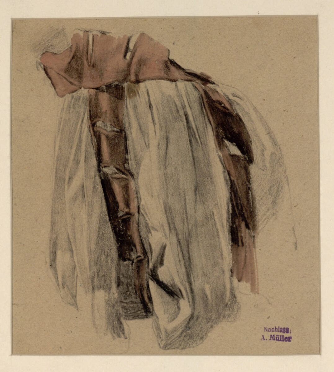Gewandstudie, Anton Müller