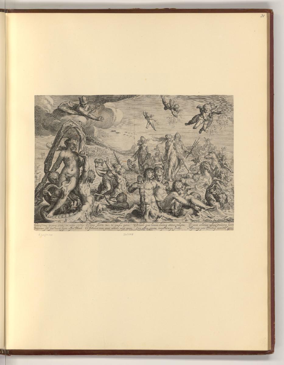 Barthelemi Spranger. Charles van Mander., Neptun mit Gefolge, Inv. Nr.: Holland nach Sektionen …