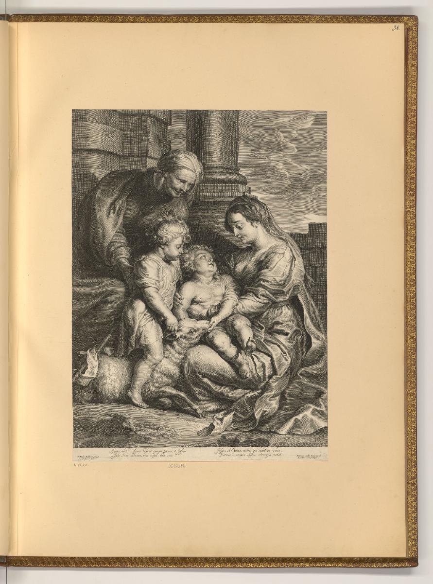 Pierre Paul Rubens Vol. I.; Pièces gravées par Boece et Schelte de Bolswert, Maria mit Christus…