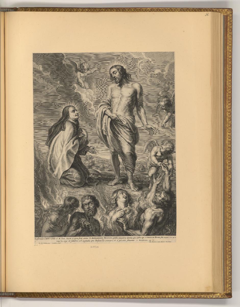 Pierre Paul Rubens Vol. I.; Pièces gravées par Boece et Schelte de Bolswert, Die Heilige Teresa…