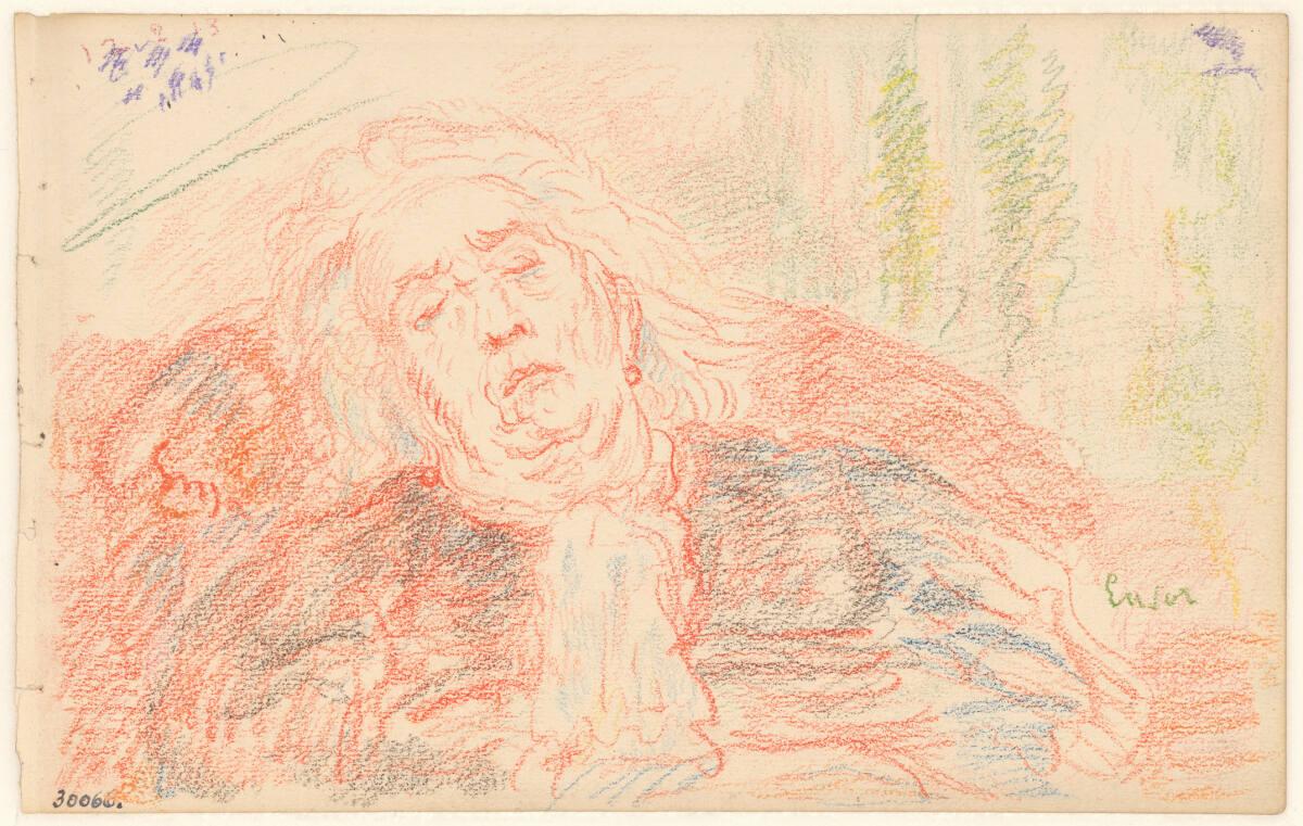 James Ensor, Schlafende alte Frau, Inv. Nr.: 30066