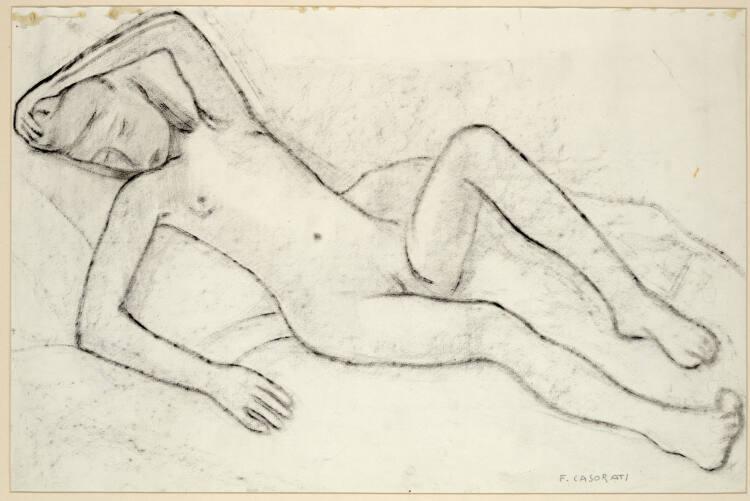 Felice Casorati, Liegender weiblicher Akt, Inv. Nr.: 30087