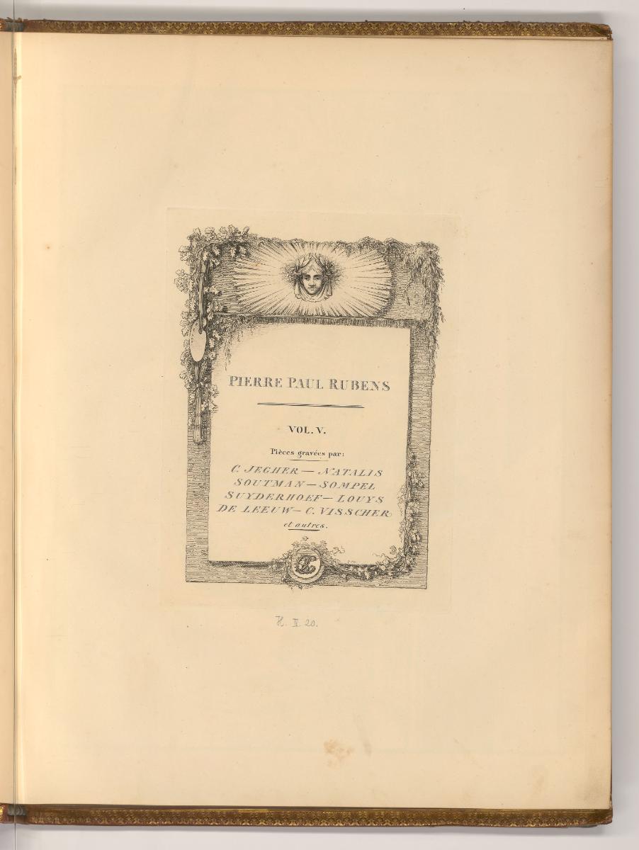 Pierre Paul Rubens Vol. V., Pièces gravées par: C. Jegher, Natalis Soutman, Sompel Suyderhoef, …