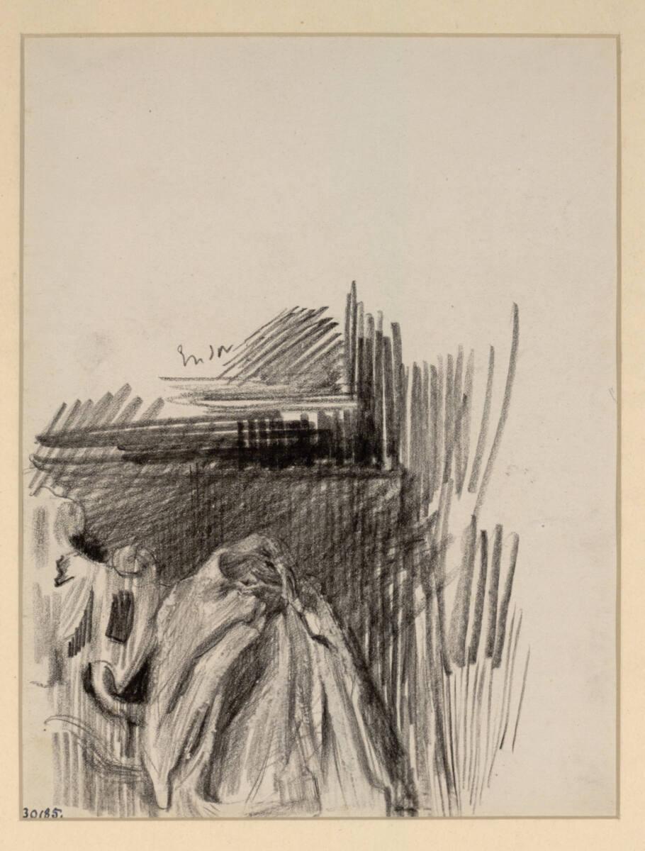 James Ensor, Stuhl mit Gewand vor einem Fenster, Inv. Nr.: 30185
