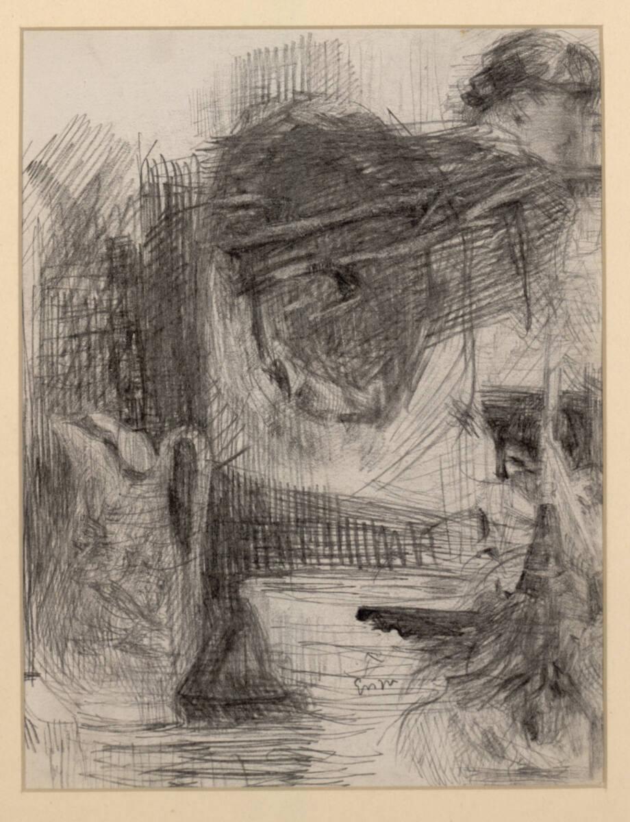 James Ensor, Waschtisch mit Krug, Waschschüssel und Spiegel, Inv. Nr.: 30190