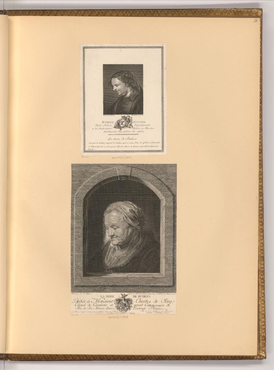 Pierre Paul Rubens Vol. IX. Par différens graveurs du XVIII. Siècle., Rubens Mutter; La mere de…