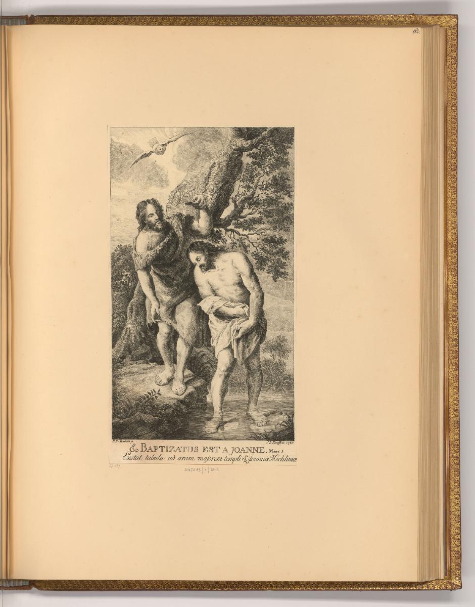 Pierre Paul Rubens Vol. IX. Par différens graveurs du XVIII. Siècle., Taufe Christi, Inv. Nr.: …