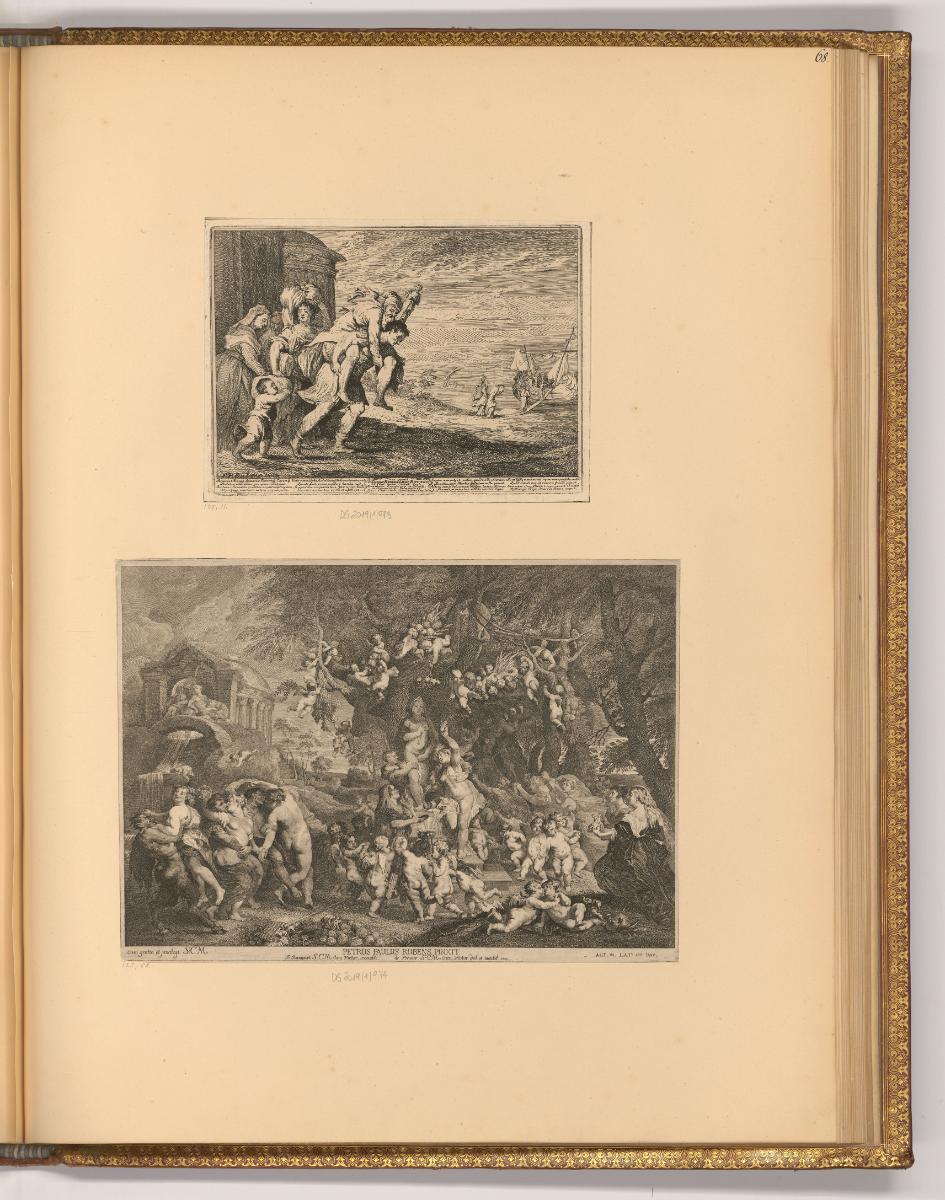 Pierre Paul Rubens Vol. X. par différents graveurs du XVIII. Siècle, Aneas trägt Anchises; Fest…