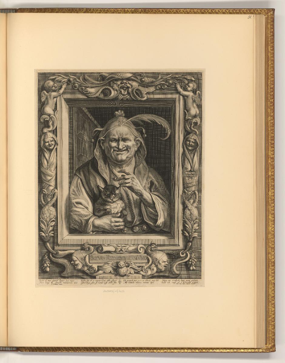 Jacques Jordaens, Narr mit Katze, Inv. Nr.: Holland nach Sektionen II/29, H/II/29/51