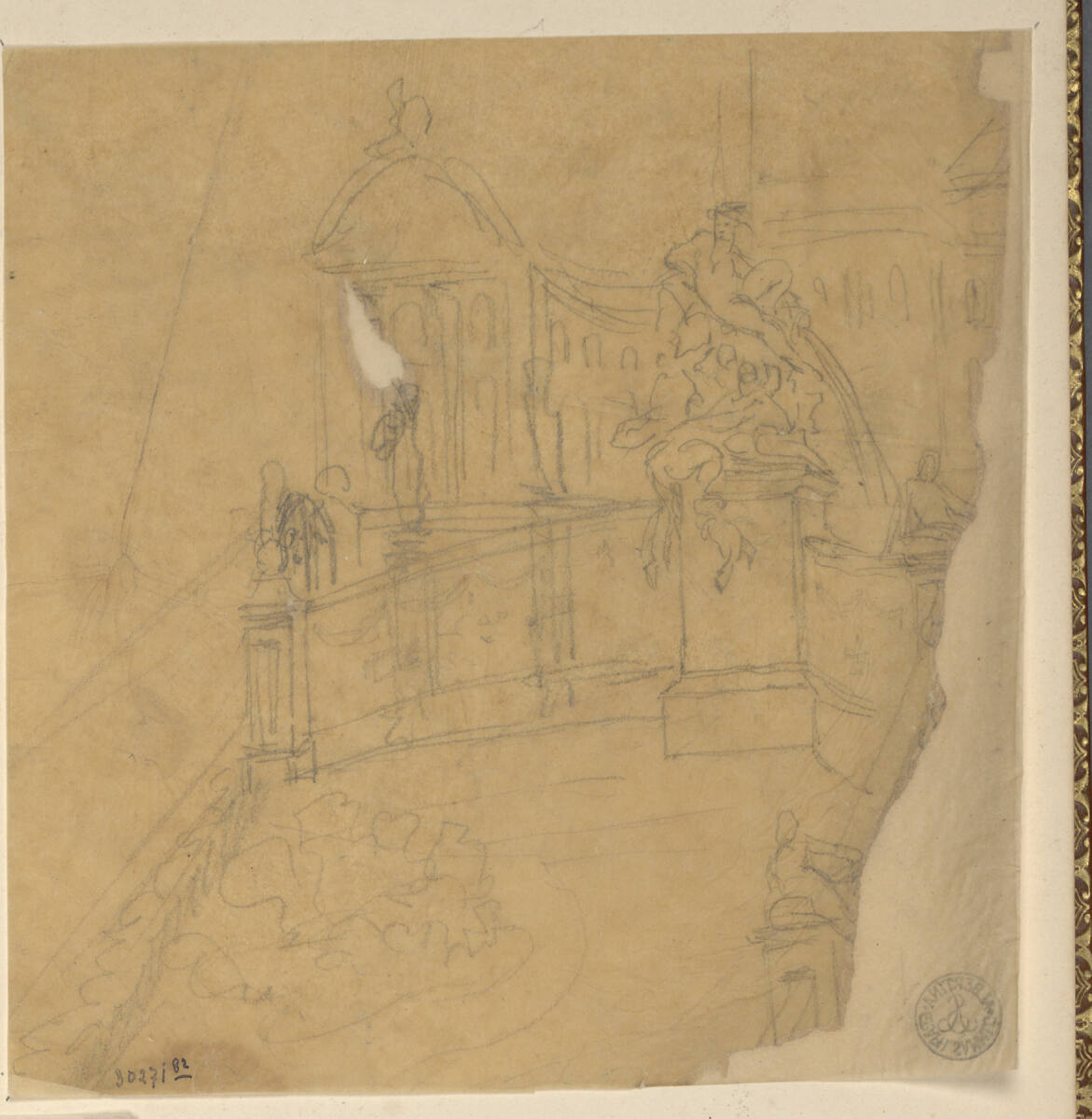 Architekturskizze, Rudolf Weyr