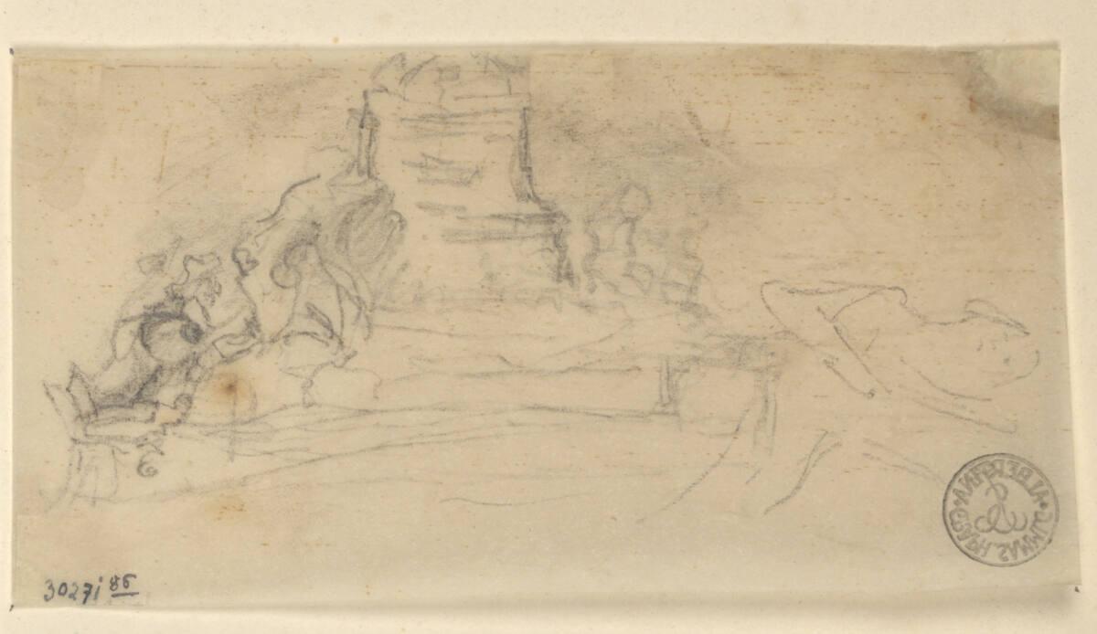 Rudolf Weyr, Architekturskizze, Inv. Nr.: 30271/85