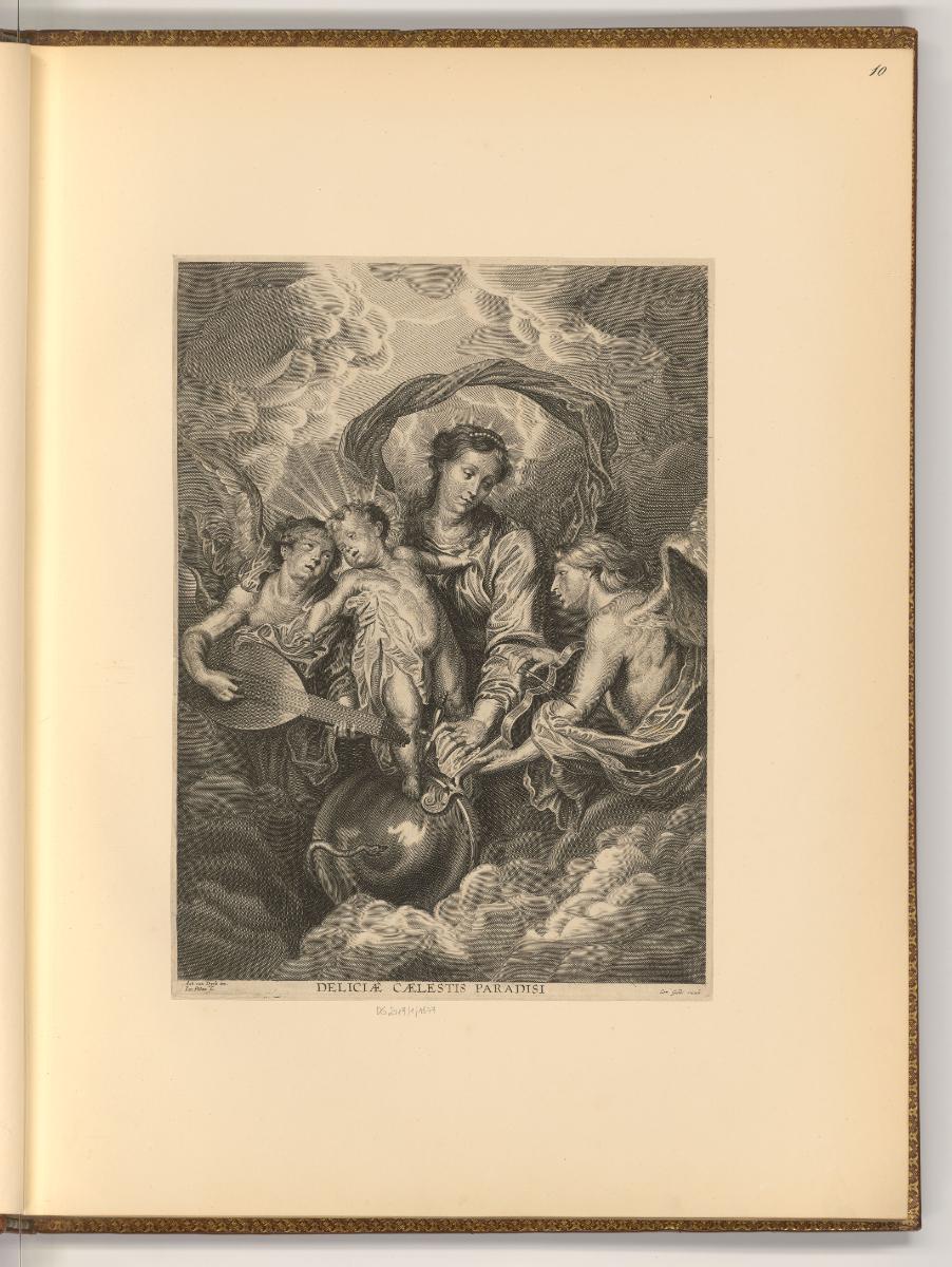 Antoine van Dyck Vol. II. Pièces par différens graveurs du XVIIe. Siecle, Maria mit Kind und mu…