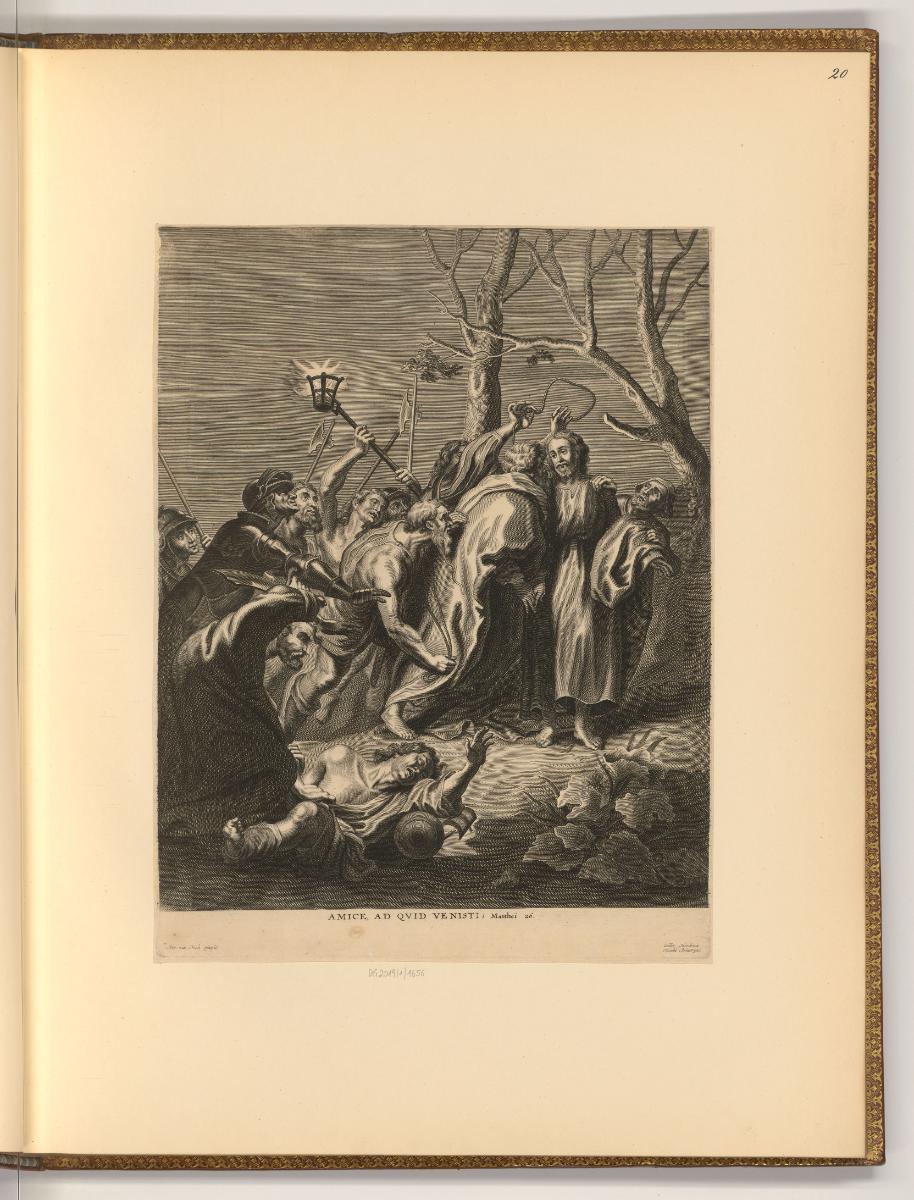 Antoine van Dyck Vol. II. Pièces par différens graveurs du XVIIe. Siecle, Gefangennahme Christi…