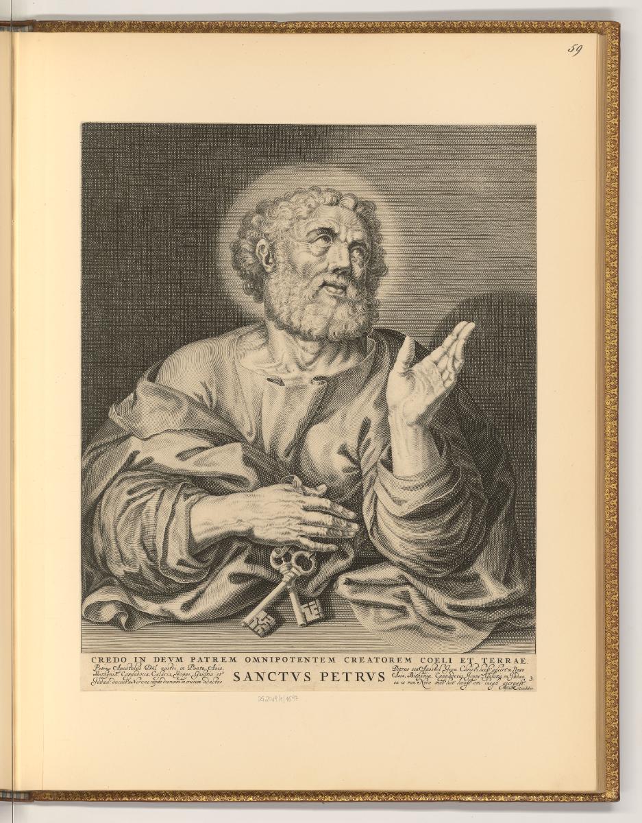 Antoine van Dyck Vol. II. Pièces par différens graveurs du XVIIe. Siecle, Simon Petrus, Inv. Nr…