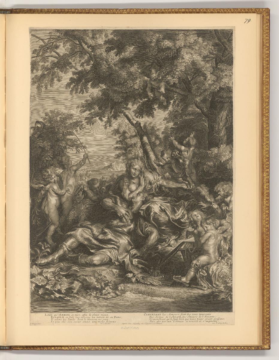 Antoine van Dyck Vol. II. Pièces par différens graveurs du XVIIe. Siecle, Rinaldo und Armida, I…