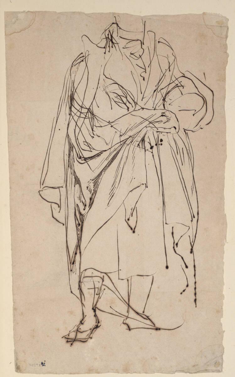 Rudolf Weyr, Stehende Figur in Manteldraperie, Inv. Nr.: 30271/96