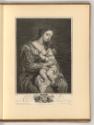 Antoine van Dyck Vol. III. Pièces par différens graveurs du XVIIIe. Siècle., Maria lactans, Inv…
