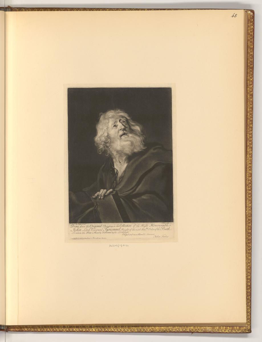 Antoine van Dyck Vol. III. Pièces par différens graveurs du XVIIIe. Siècle., Paulus von Tarsus,…