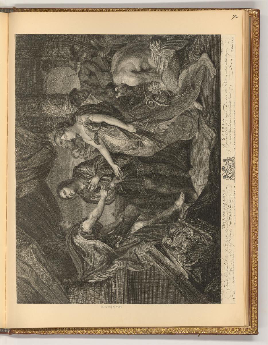 Antoine van Dyck Vol. III. Pièces par différens graveurs du XVIIIe. Siècle., Der Großmut des Sc…