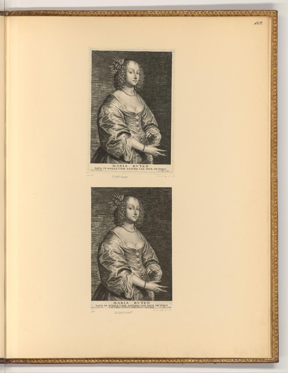 Antoine van Dyck, Vol. IV. Portraits par des graveurs du XVIIe. Siecle, Porträt Mary Ruthven, I…