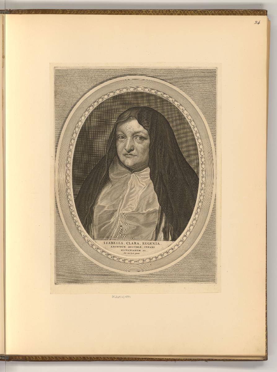 Antoine van Dyck, Vol. IV. Portraits par des graveurs du XVIIe. Siecle, Porträt Isabella Clara …