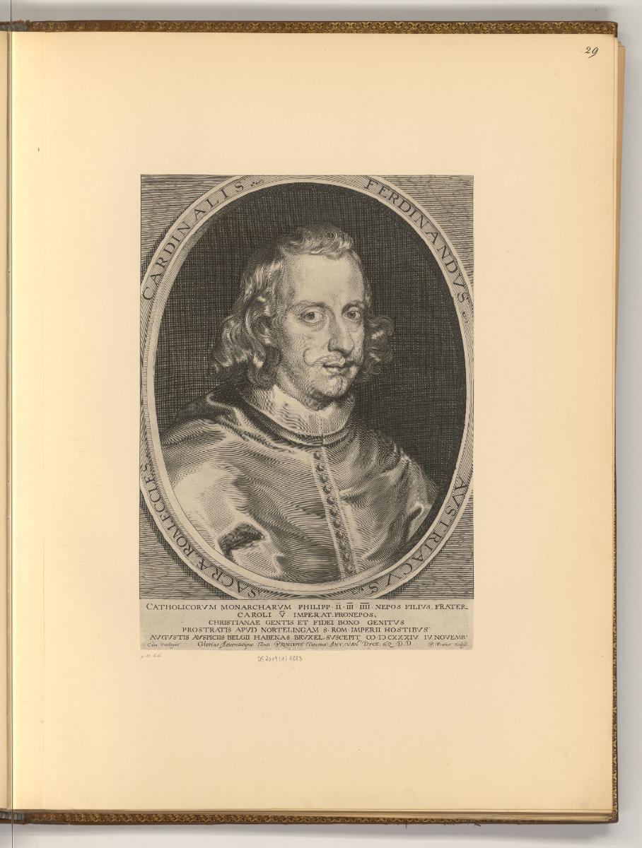 Antoine van Dyck, Vol. IV. Portraits par des graveurs du XVIIe. Siecle, Porträt Ferdinand von S…