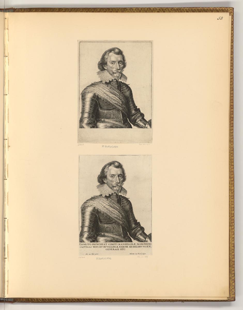 Antoine van Dyck, Vol. IV. Portraits par des graveurs du XVIIe. Siecle, Peter Ernst II. von Man…