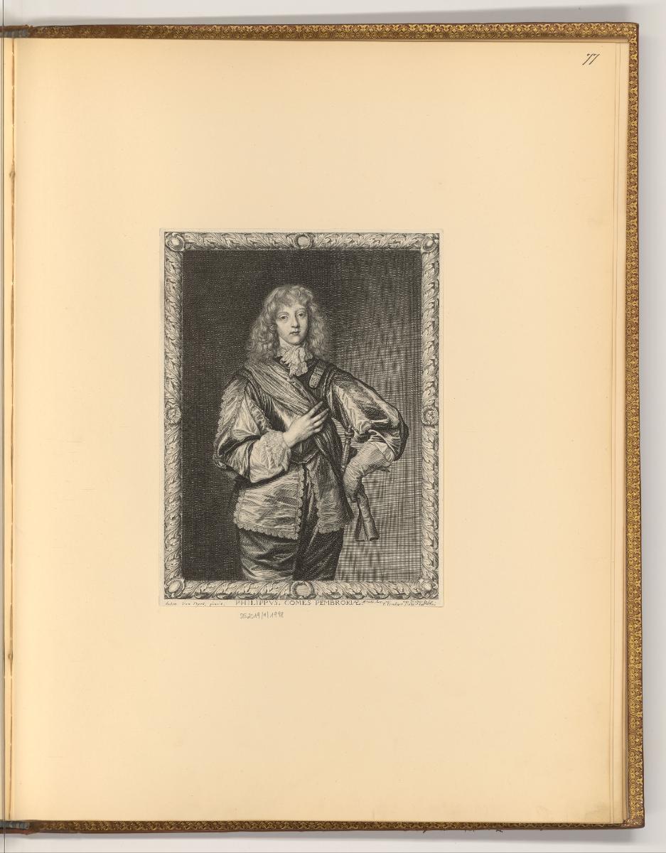 Antoine van Dyck, Vol. IV. Portraits par des graveurs du XVIIe. Siecle, Porträt Philip Herbert,…