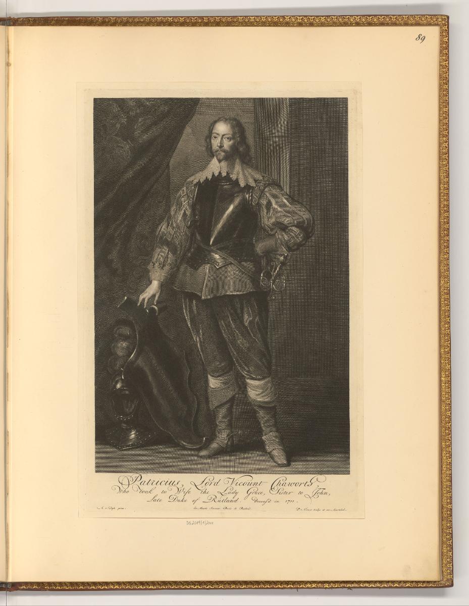 Antoine van Dyck, Vol. IV. Portraits par des graveurs du XVIIe. Siecle, Porträt John Chaworth, …
