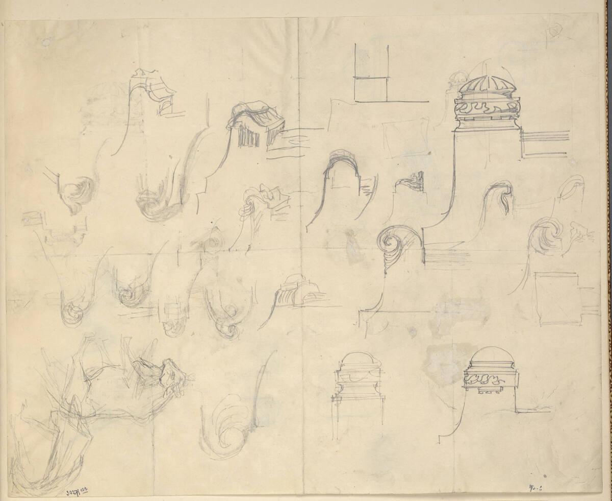 Rudolf Weyr, Architekturstudien, Inv. Nr.: 30271/129r