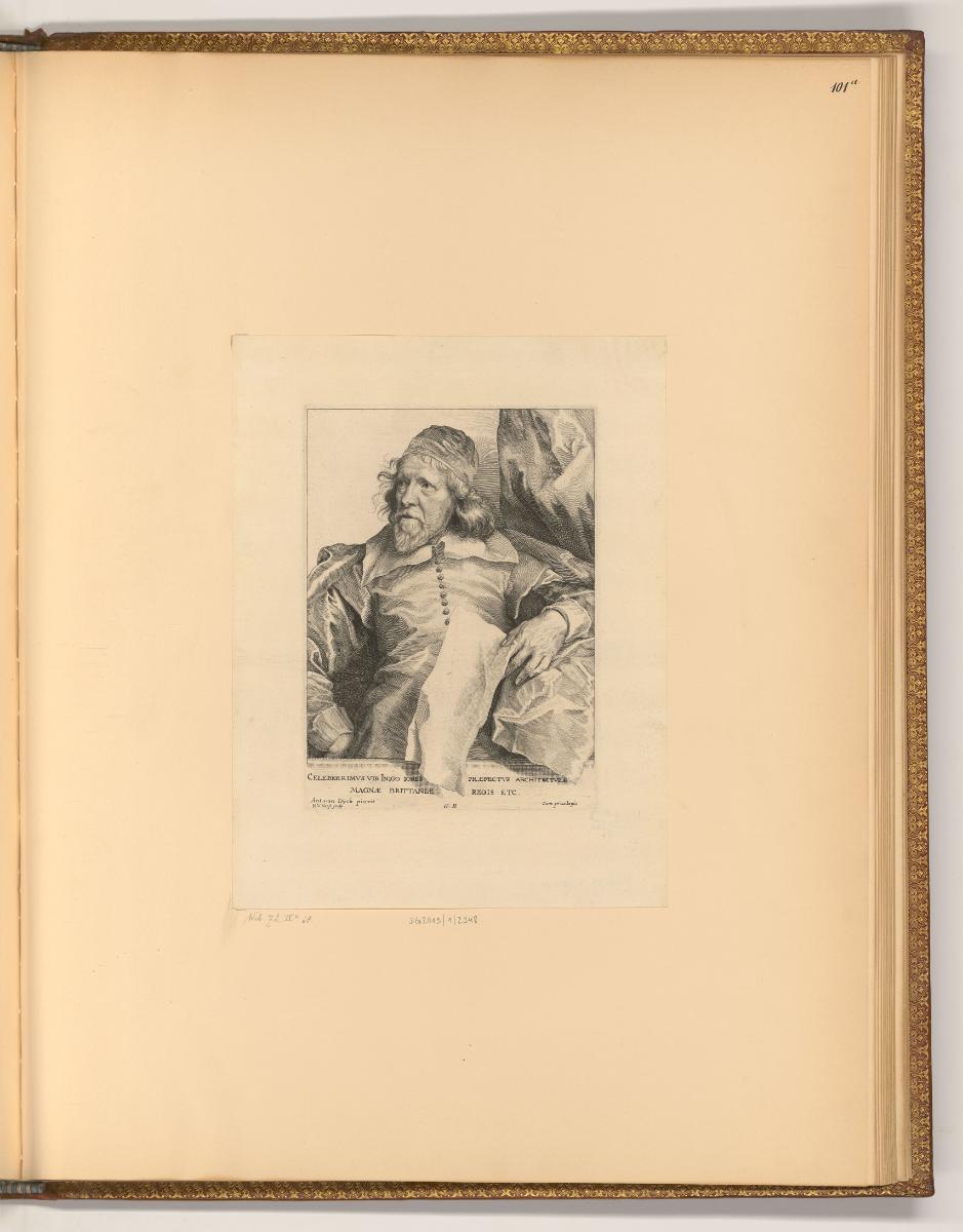 Antoine van Dyck Vol. V. Portraits par des graveurs du XIIe. Siècle., Porträt Inigo Jones, Inv.…