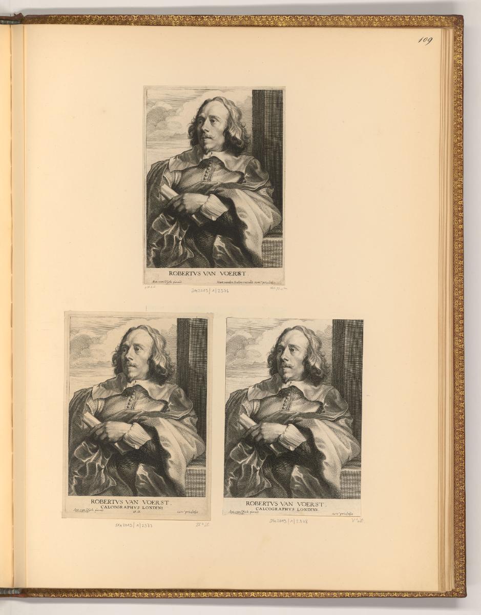 Antoine van Dyck Vol. V. Portraits par des graveurs du XIIe. Siècle., Porträt Robert van Voerst…