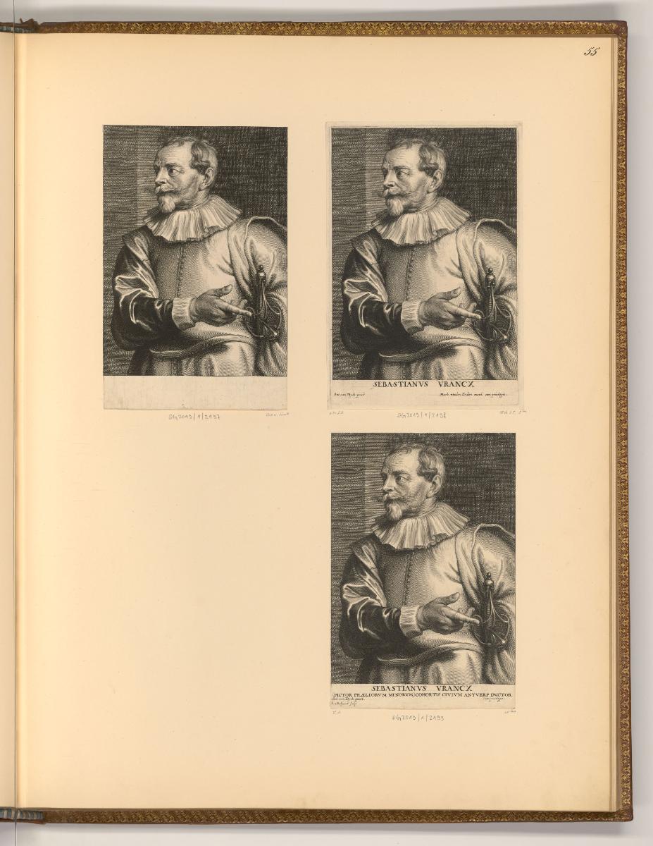 Antoine van Dyck Vol. V. Portraits par des graveurs du XIIe. Siècle., Porträt Sebastian Vrancx,…