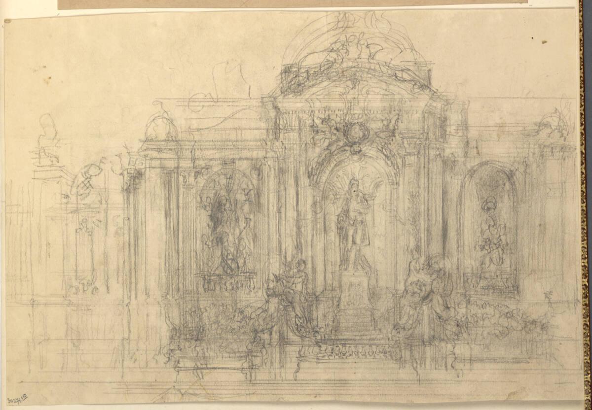 Rudolf Weyr, Architekturstudie, Inv. Nr.: 30271/150r